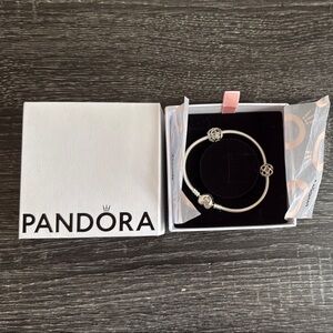 Pandora Silver Bracelet with Charms